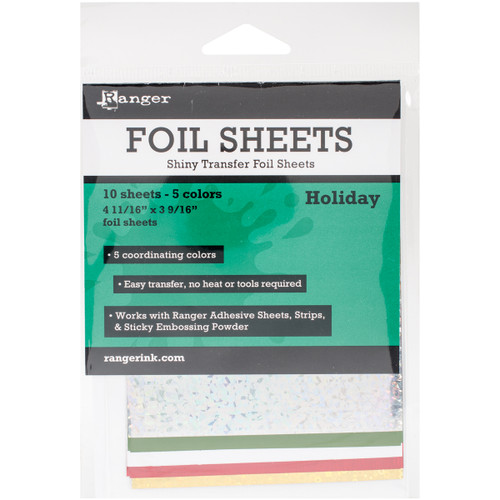3 Pack Inkssentials Foil Sheets 4.69"X3.56" 10/Pkg-Holiday 4.69"X3.56" ISF48015 - 789541048015