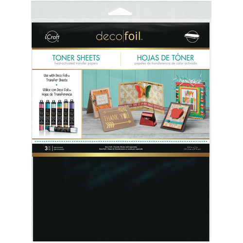 2 Pack - iCraft Deco Foil Toner Sheets 8.5"X11"-3/Pkg - DF3377 - 000943033776