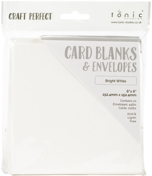 3 Pack Craft Perfect Card Blanks 6"X6"-Bright White CARDB6X6-9291E - 8185690229195060517142919