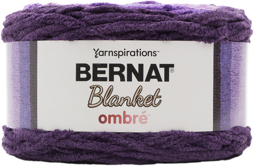 2 Pack Bernat Blanket Ombre Yarn-Eggplant Ombre -161036-36004 - 057355437623