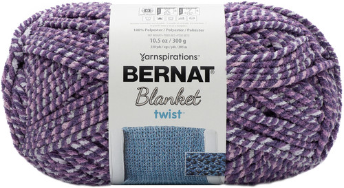 2 Pack Bernat Blanket Twist Yarn-Grape Kiss 161957-57008 - 057355440777