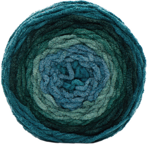 2 Pack Bernat Blanket Ombre Yarn-Ocean Teal Ombre 161036-36006