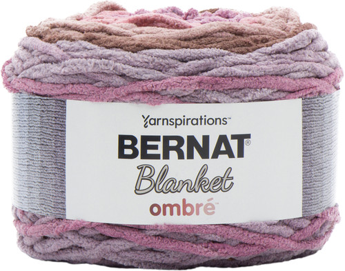 2 Pack Bernat Blanket Ombre Yarn-Dusty Rose Ombre 161036-36007 - 057355437654