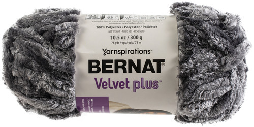 2 Pack - Bernat Velvet Plus Yarn-Vapor Gray - 161256-56003 - 057355466272