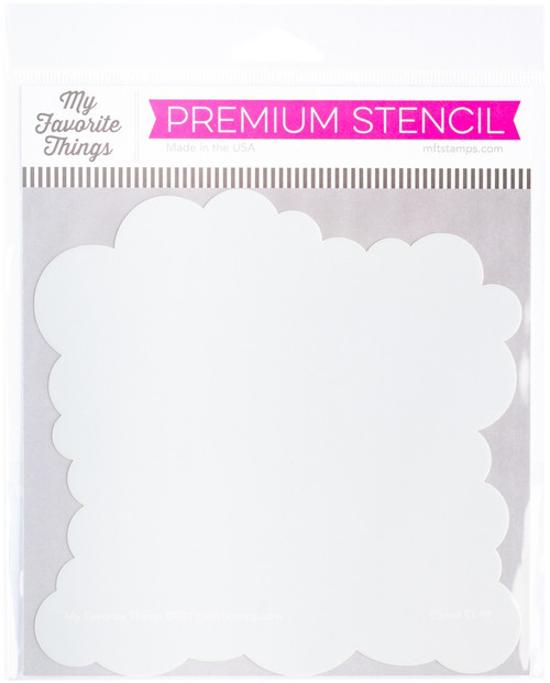2 Pack My Favorite Things Premium Stencil 6"X6"-Cloud MFTST099 - 849923017388