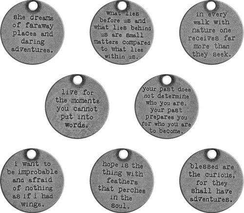 2 Pack Idea-Ology Metal Quote Tokens 8/PkgTH93691