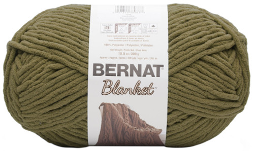 2 Pack - Bernat Blanket Big Ball Yarn-Olive - 161110-10241 - 057355380899 2 Pack - Bernat Blanket Big Ball Yarn-Olive - 161110-10241 - 057355380899