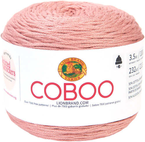 3 Pack - Lion Brand Coboo Yarn-Mauve - 835-145 - 023032030432