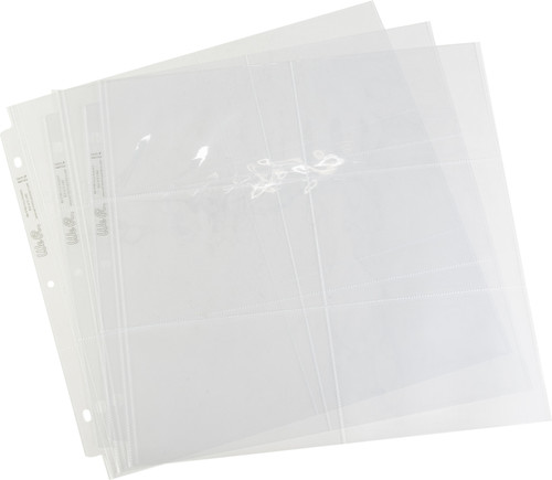 3 Pack We R Post Bound Photo Sleeves 12"X12" 10/Pkg-Six 4"X6" Pockets WR660153