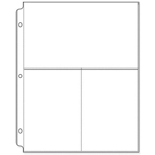 3 Pack We R Ring Photo Sleeves 8.5"X11" 10/Pkg-(2) 6"X4" Pockets WR660132