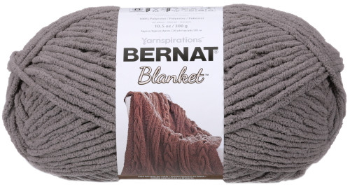 2 Pack - Bernat Blanket Big Ball Yarn-Dark Grey - 161110-10044 - 057355380813