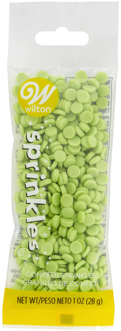 Sprinkles 1oz-Light Green Confetti W7100454 - 070896083661