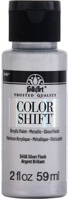 3 Pack FolkArt Color Shift Paint 2oz-Silver FACS2-5456 - 028995054563