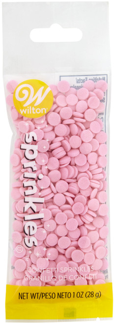 Sprinkles 1oz-Light Pink Confetti W7100460 - 070896083722