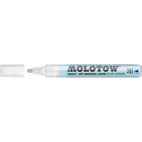 2 Pack Molotow Masking Fluid Refillable Marker -4mm Round Nib 728002 - 4250397613840