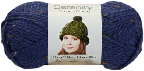 Premier Serenity Chunky Tweed Yarn-Denim DN900-14 - 847652092379