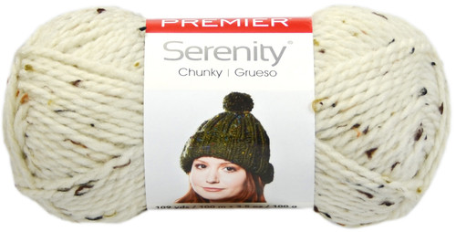 Premier Serenity Chunky Tweed Yarn-Cream DN900-17 - 847652092409