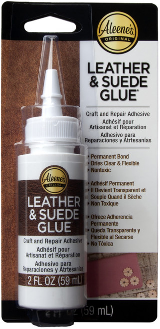 3 Pack Aleene's Leather & Suede Adhesive Carded-2oz 43763 - 017754437631