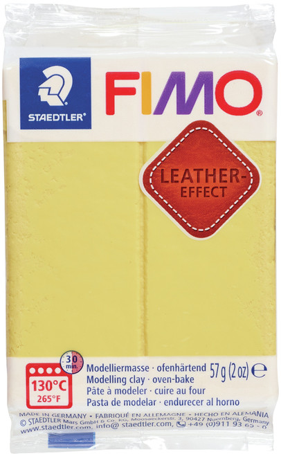 5 Pack Fimo Leather Effect Polymer Clay 2oz-Saffron EF801-109 - 4007817071458