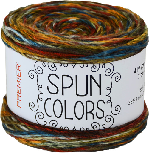 3 Pack Premier Spun Colors Yarn-Woodland 1110-09 - 847652085265