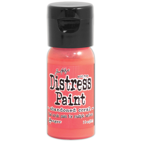 Tim Holtz Distress Paint Flip Top 1oz-Abandoned Coral - TDF-50186 - 789541050186