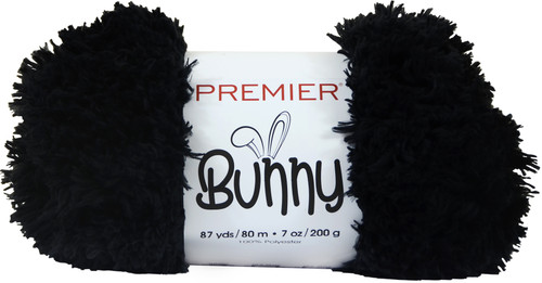 3 Pack Premier Yarns Bunny Yarn-Black 1096-08 - 847652081830