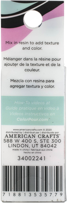 American Crafts Color Pour Resin Mix-Ins 4/Pkg-Reversible Foil Flakes - 34002241