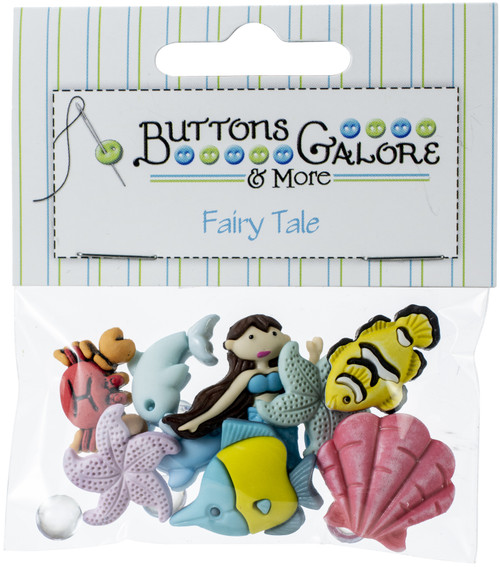 6 Pack - Buttons Galore Button Theme Pack-Under The Sea - BGTP-4336 - 840934027595