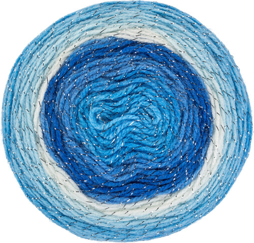 3 Pack - Red Heart Roll With It Sparkle Yarn-Krystal - E898-9801