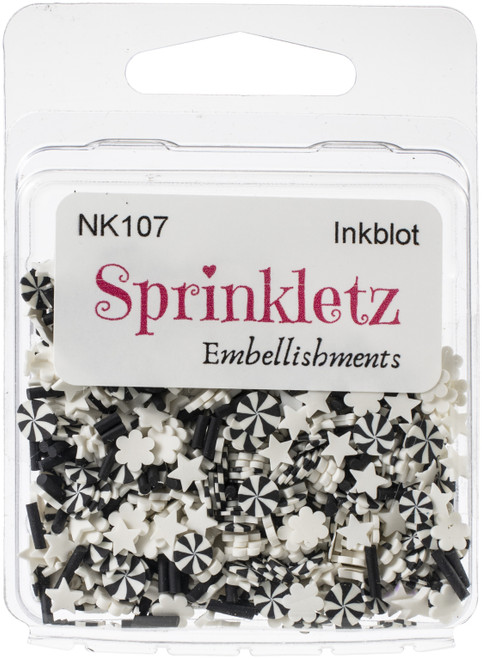 6 Pack Buttons Galore Sprinkletz Embellishments 12g-Inkblot BNK-107 - 840934075473