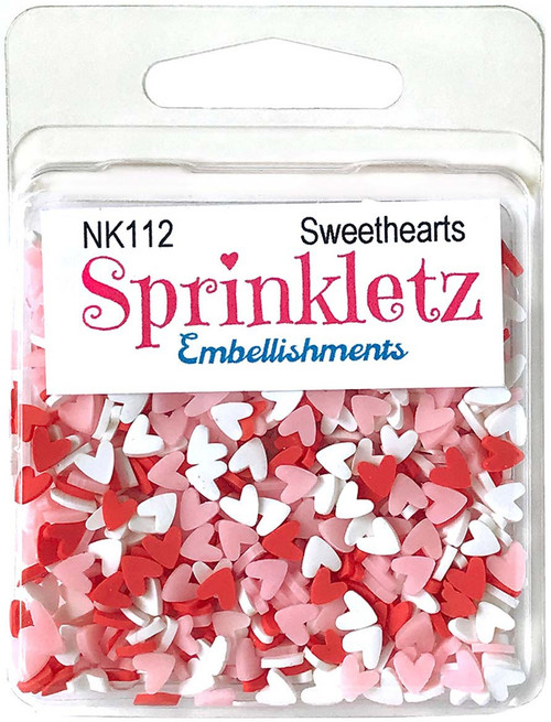 6 Pack Buttons Galore Sprinkletz Embellishments 12g-Sweethearts -BNK-112 - 840934075527