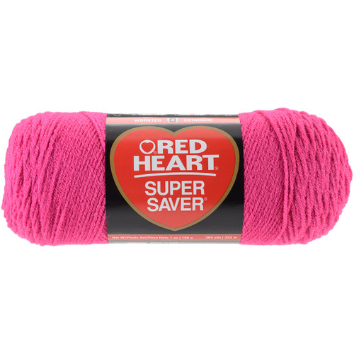 3 Pack - Red Heart Super Saver Yarn-Shocking Pink - E300B-718 - 073650771699 3 Pack - Red Heart Super Saver Yarn-Shocking Pink - E300B-718 - 073650771699