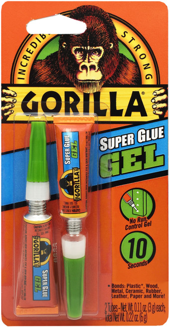 3 Pack - Gorilla Super Glue Gel Twin Pack-3g - 7820001 - 052427782007