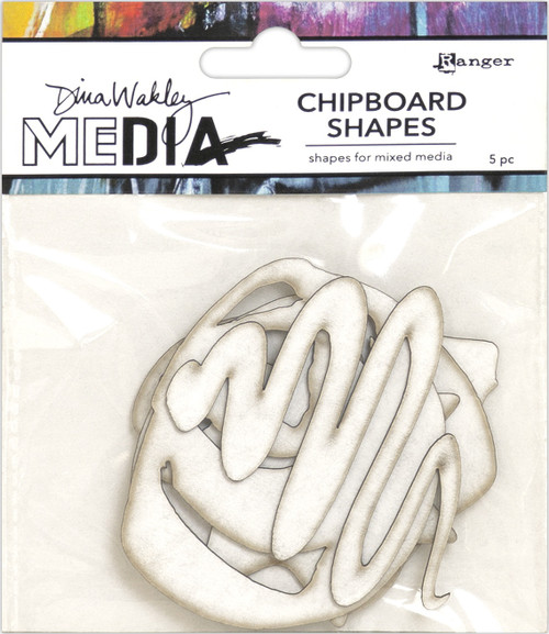 3 Pack Dina Wakley Media Chipboard Shapes-Basics MDA65913 - 789541065913