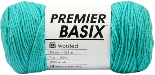 3 Pack - Premier Basix Yarn-Aqua - 1115-29 - 847652086163