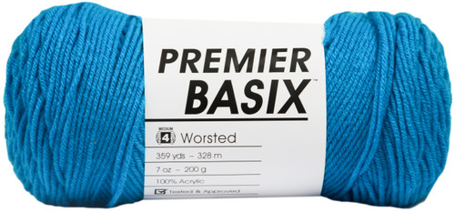 3 Pack Premier Basix Yarn-Turquoise 1115-30 - 847652086170