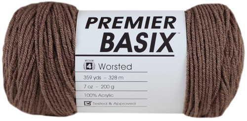 3 Pack Premier Basix Yarn-Pecan 1115-35 - 847652086224