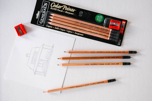 3 Pack - General Pencil Cedar Pointe Graphite Pencils 5/Pkg-W/Sharpener - 333S4BP 3 Pack - General Pencil Cedar Pointe Graphite Pencils 5/Pkg-W/Sharpener - 333S4BP