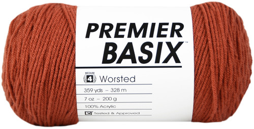 3 Pack Premier Basix Yarn-Pumpkin 1115-43 - 847652086309