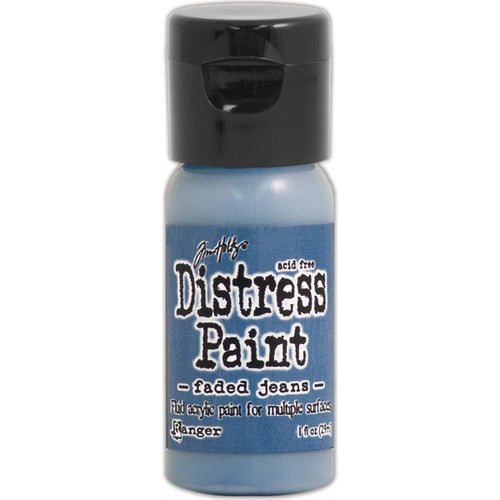 Tim Holtz Distress Paint Flip Top 1oz-Faded Jeans - TDF-53033 - 789541053033