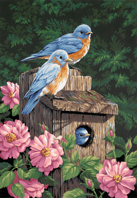 2 Pack Paint Works Paint By Number Kit 14"X20"-Garden Bluebirds 91401