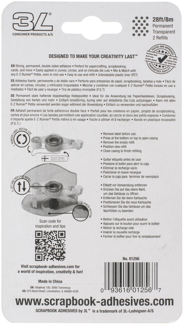 3 Pack - Scrapbook Adhesives EZ Runner Petite Refill 2/Pkg-26' Petite Dots-Permanent - 01256 3 Pack - Scrapbook Adhesives EZ Runner Petite Refill 2/Pkg-26' Petite Dots-Permanent - 01256