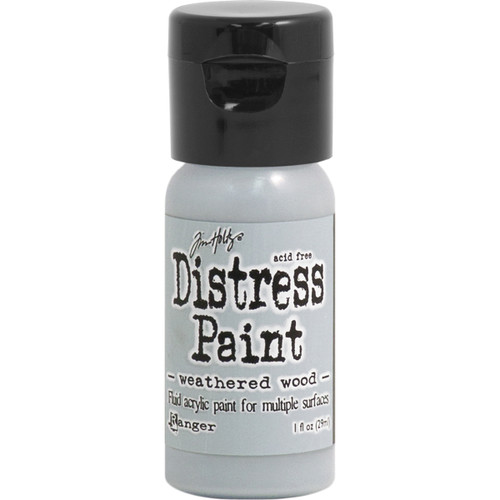 3 Pack Tim Holtz Distress Paint Flip Top 1oz-Weathered Wood TDF-53378