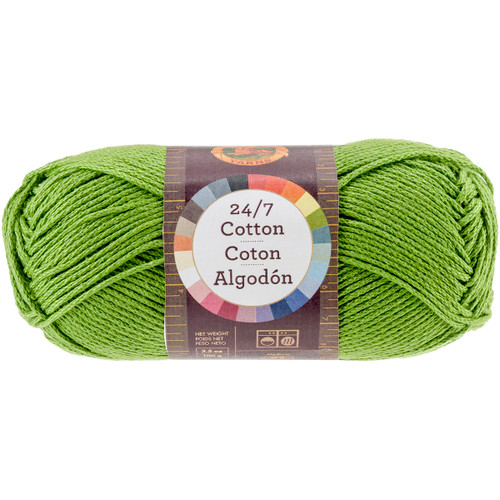 3 Pack Lion Brand 24/7 Cotton Yarn-Grass 761-172