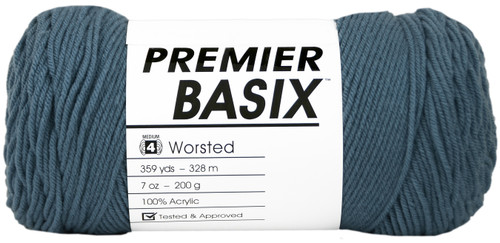 3 Pack Premier Basix Yarn-Slate 1115-25 - 847652086125