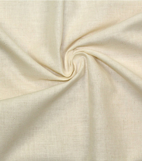 Hanes Fabrics Cotton Muslin 36/38"X15yd D/R-Unbleached/Natural 70225 - 720305702255
