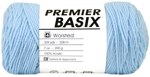 3 Pack Premier Basix Yarn-Light Blue 1115-23 - 847652086101