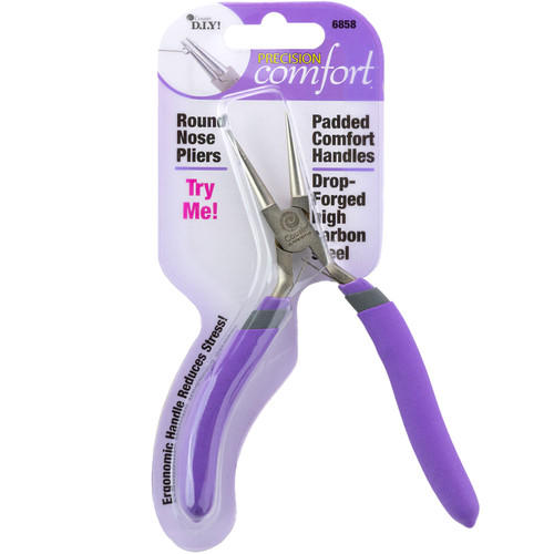 3 Pack - CousinDIY Precision Comfort Round Nose Pliers-5.5" - 6858PCT - 016321535244