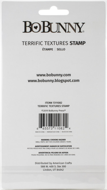 3 Pack BoBunny Stamps-Terrific Textures 7311082