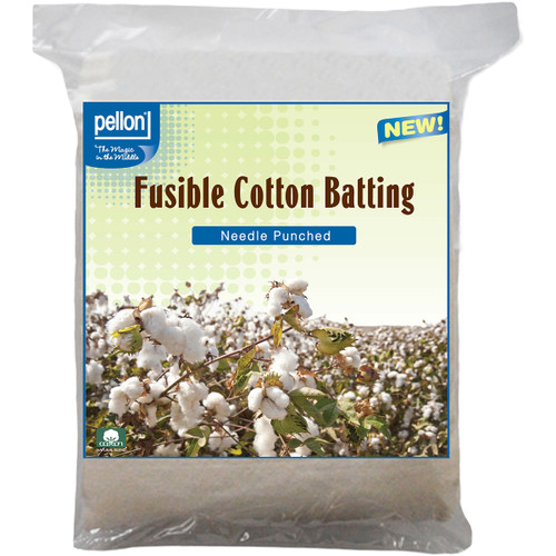 3 Pack - Pellon Fusible Cotton Batting-Crib Size 45"X60" - H-4560P - 075269039054